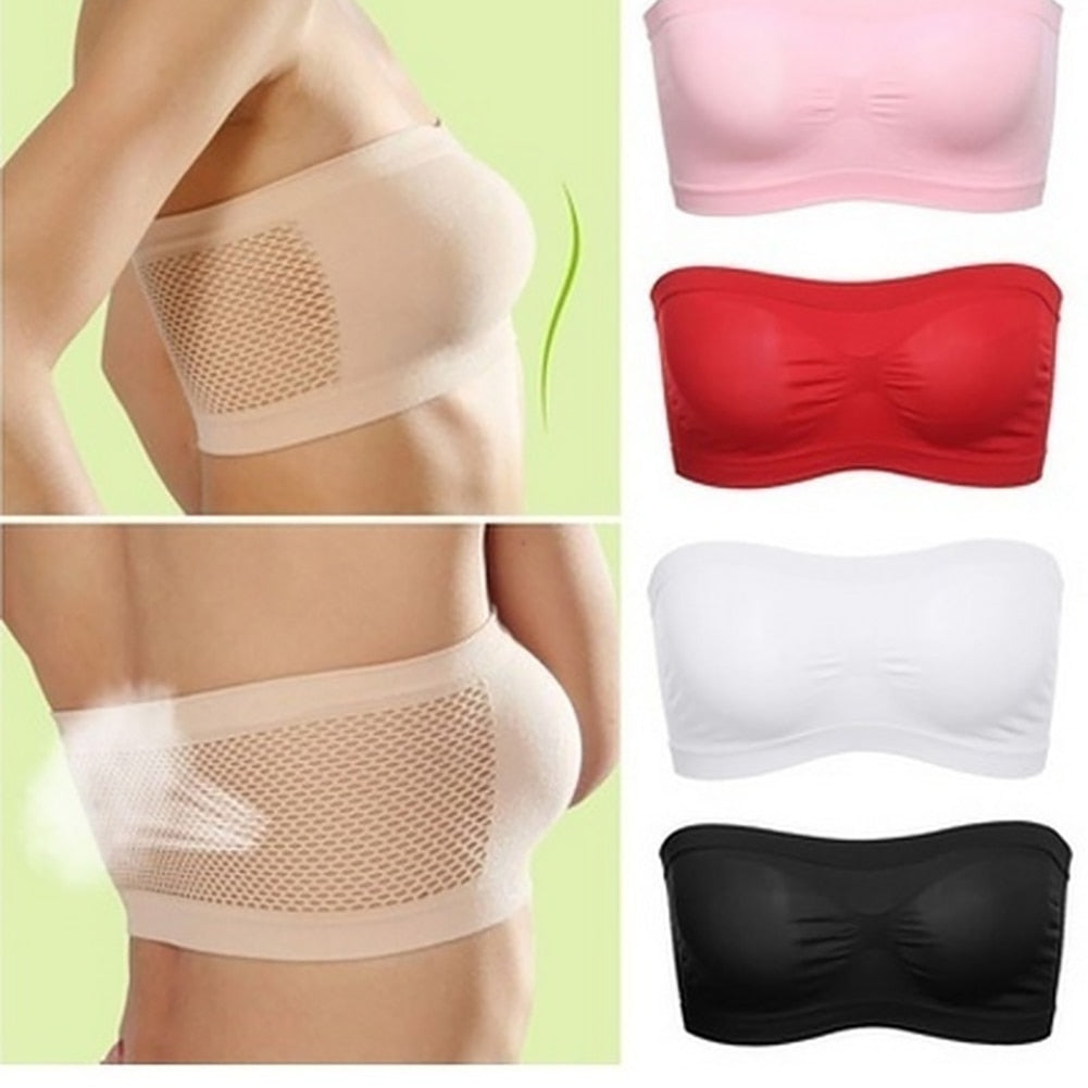 Women's Strapless Bra and Top Set