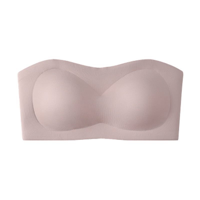 Women's Strapless Push Up Bandeau Bra – Wireless, Padded & Non-Slip