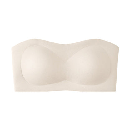 Women's Strapless Push Up Bandeau Bra – Wireless, Padded & Non-Slip